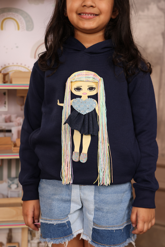 Gilrs Play N Wear Hoodies (Blue)