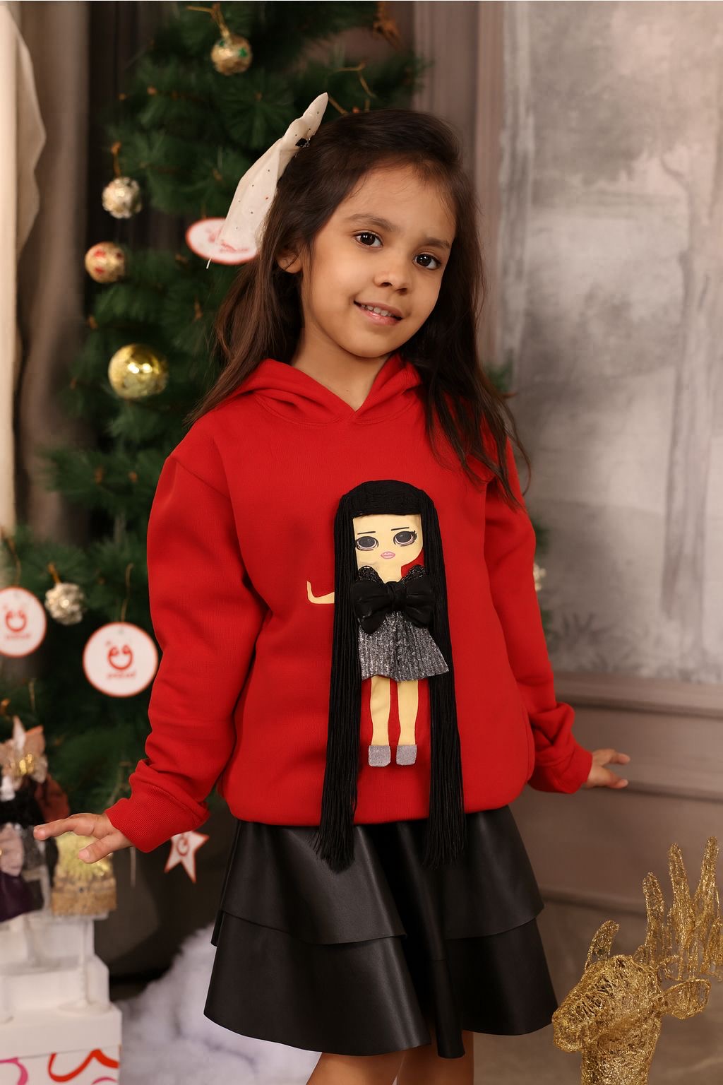 Girls Play N Wear Hoodies (Red)
