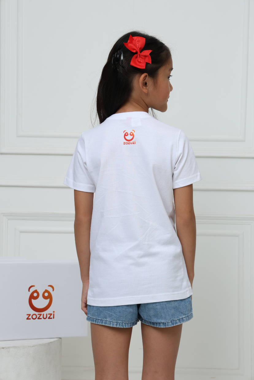 Girls Play N Wear Tshirt (White)