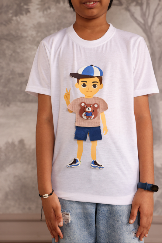 Boys Play N Wear Tshirt (White)