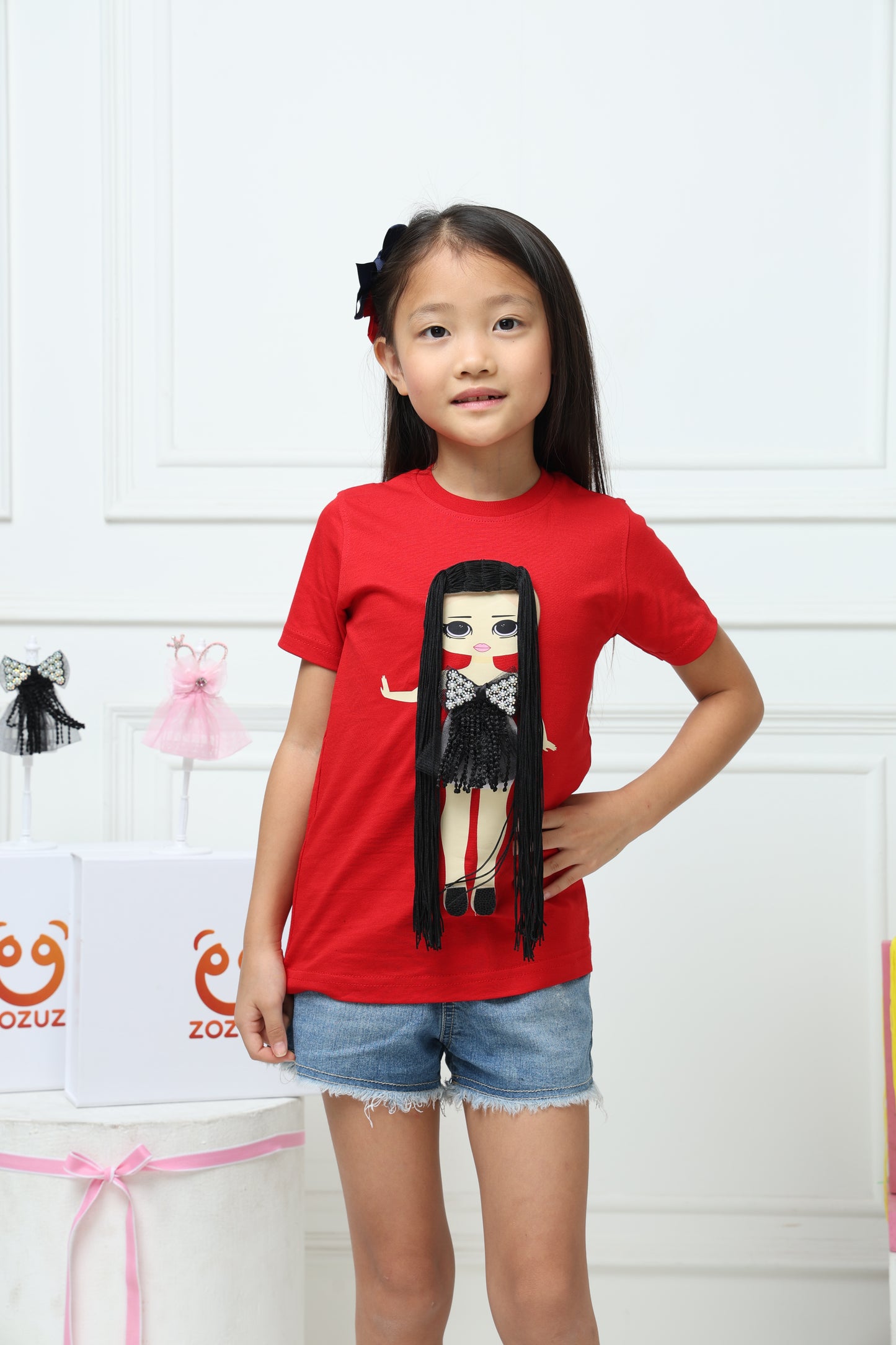 Girls Play N Wear Tshirt (Red)