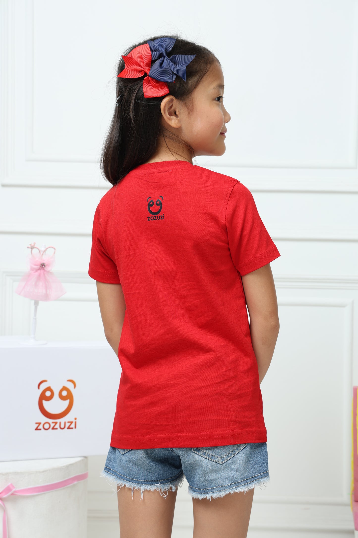 Girls Play N Wear Tshirt (Red)