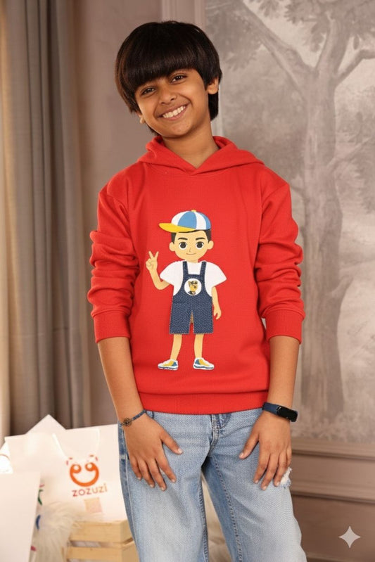 Boys Play N Wear Hoodies (Red)
