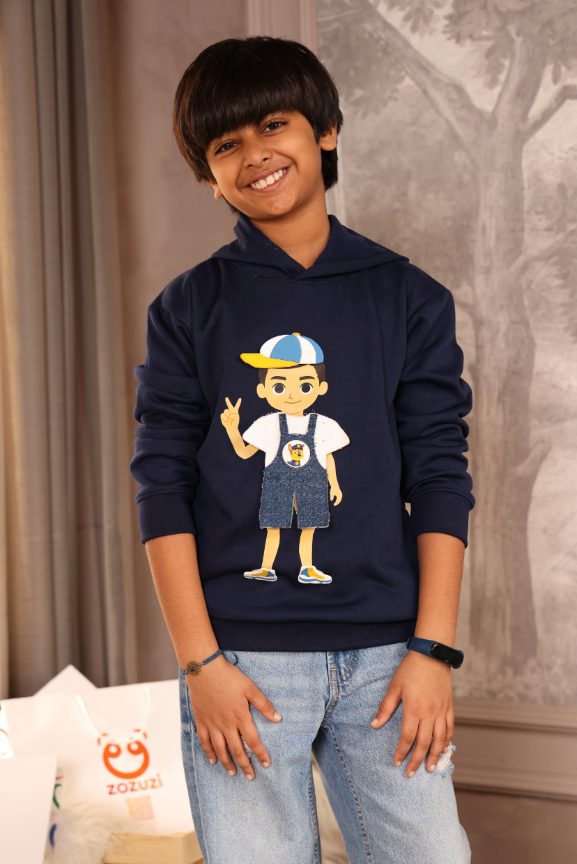 Boys Play N Wear Hoodies (Blue)