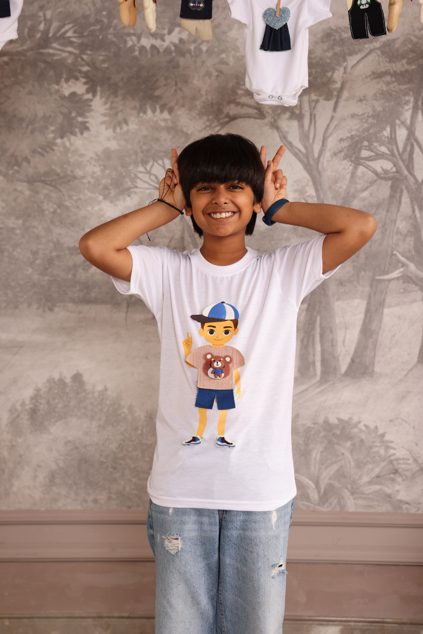 Boys Play N Wear Tshirt (White)