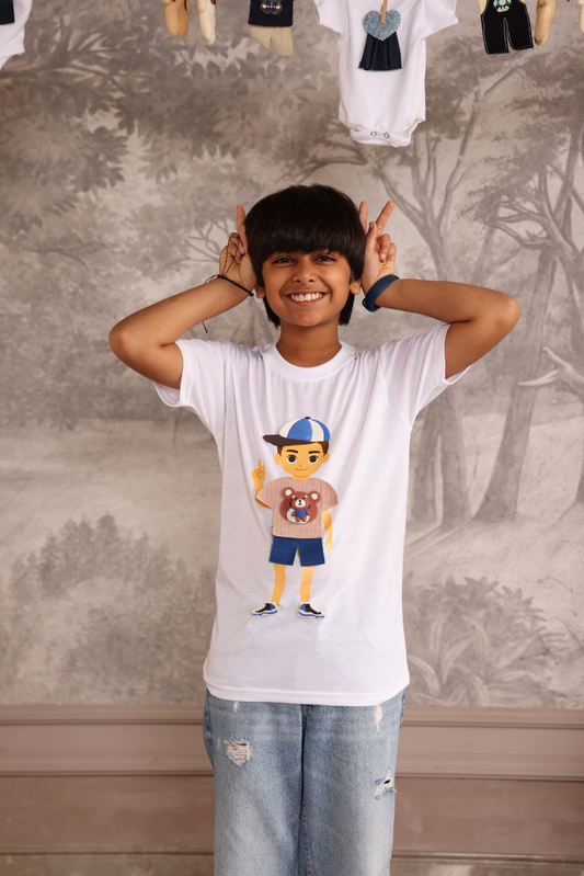 Boys Play N Wear Tshirt (White)