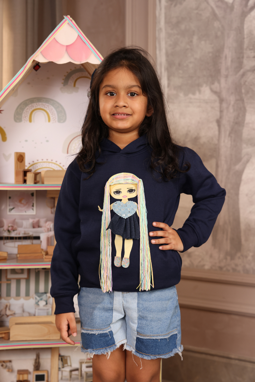 Gilrs Play N Wear Hoodies (Blue)