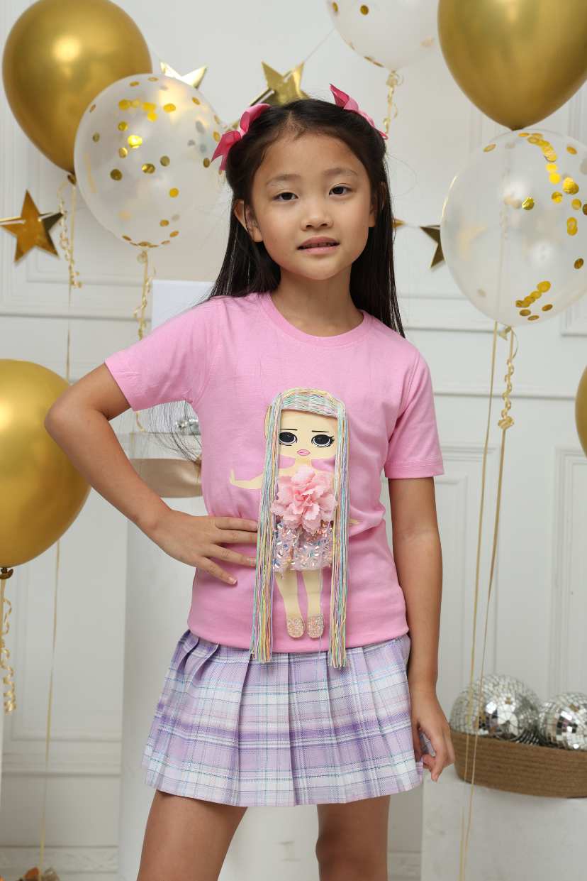 Girls Play N Wear Tshirt (Pink)
